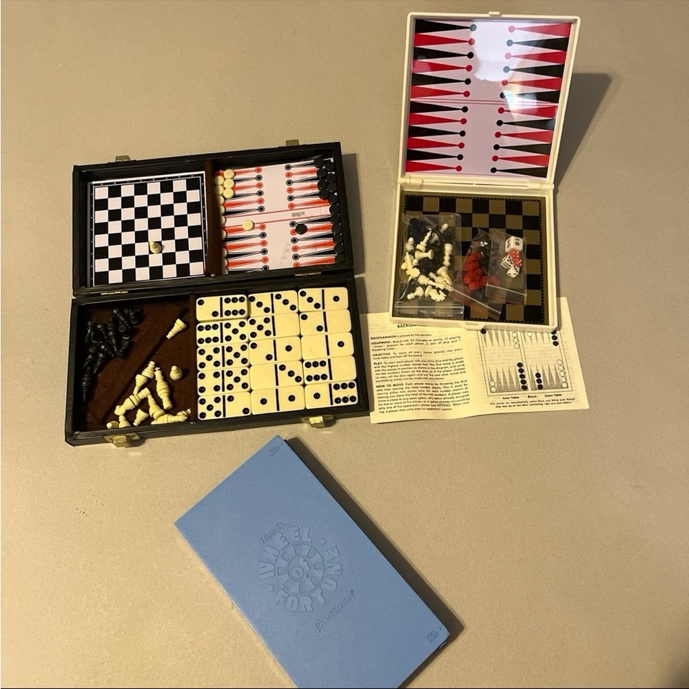Travel Games - Wheel of Fortune, Chess, Backgammon, Dominos
